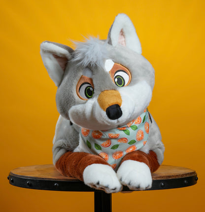 Dusty Coyote Plush - UNSTUFFED VERSION